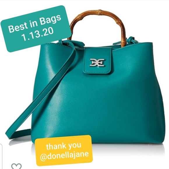Sam Edelman Handbags - Sam Edelman Large Lois Mermaid Teal Satchel